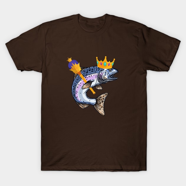 King Salmon T-Shirt by AlmostMaybeNever